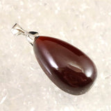 オレンジガーネット 30mmドロップ型 ペンダント11.6g (ID:43042)