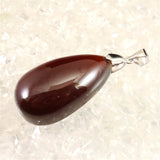 オレンジガーネット 30mmドロップ型 ペンダント11.6g (ID:43042)