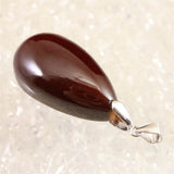 オレンジガーネット 30mmドロップ型 ペンダント11.6g (ID:43042)