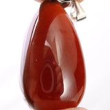 オレンジガーネット 30mmドロップ型 ペンダント11.6g (ID:43042)