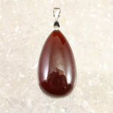 オレンジガーネット 30mmドロップ型 ペンダント11.6g (ID:43042)