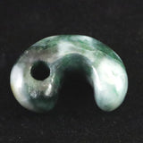 糸魚川翡翠  ヒスイ 小滝産 緑 30mm勾玉 ディレクトリカード付 11.1g (ID:43043)