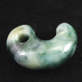 糸魚川翡翠  ヒスイ 小滝産 緑 30mm勾玉 ディレクトリカード付 11.1g (ID:43043)