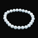 ヒマラヤ カンチェンジュンガ産 アクアマリン 8mm玉ブレスレット 16.4g (ID:43116)