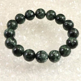 セラフィナイト クリノクロア 12.5mm玉ブレスレット 44.6g (ID:43332)