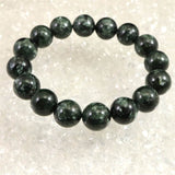 セラフィナイト クリノクロア 12.5mm玉ブレスレット 44.6g (ID:43332)