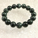 セラフィナイト クリノクロア 12.5mm玉ブレスレット 44.6g (ID:43332)