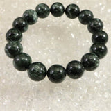 セラフィナイト クリノクロア 12.5mm玉ブレスレット 44.6g (ID:43332)