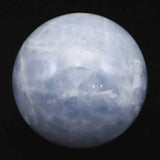 セレスタイト 天青石  67mmスフィア　丸玉　444ｇ (ID:43368)