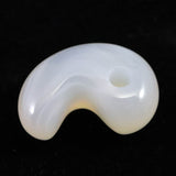 北海道 花石メノウ 瑪瑙 20mm勾玉 ディレクトリカード付 3.3g (ID:43630)