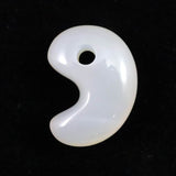 北海道 花石メノウ 瑪瑙 20mm勾玉 ディレクトリカード付 3.3g (ID:43630)