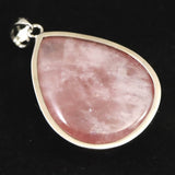 マダガスカル産 ローズクォーツ 27mm ペンダントトップ 8.85g (ID:43871)