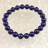 ラピスラズリ 4Aグレード 8mm玉ブレスレット 19.2g (ID:43935)