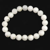 インドネシア産 イジェン水晶　 白 10mm玉ブレスレット 証明書付 28.4ｇ (ID:44130)