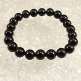 チベット産 天然モリオン水晶 4A  8.5mm玉 ブレスレット 19.9g (ID:44178)