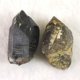 岐阜県中津川市蛭川産 黒水晶（モリオン） 原石 2個セット 21.5g (ID:44227)