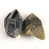 岐阜県中津川市蛭川産 黒水晶（モリオン） 原石 2個セット 21.5g (ID:44227)
