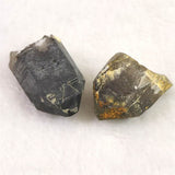 岐阜県中津川市蛭川産 黒水晶（モリオン） 原石 2個セット 21.5g (ID:44227)
