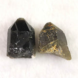 岐阜県中津川市蛭川産 黒水晶（モリオン） 原石 2個セット 21.5g (ID:44227)
