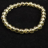 天然シトリン 非加熱 無処理　7mm玉ブレスレット 13.31g  (ID:44344)