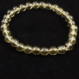 天然シトリン 非加熱 無処理　7mm玉ブレスレット 13.31g  (ID:44344)