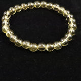 天然シトリン 非加熱 無処理　7mm玉ブレスレット 13.31g  (ID:44344)