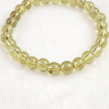 天然シトリン 非加熱 無処理　7mm玉ブレスレット 13.31g  (ID:44344)