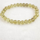 天然シトリン 非加熱 無処理　7mm玉ブレスレット 13.31g  (ID:44344)