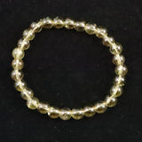 天然シトリン 非加熱 無処理　7mm玉ブレスレット 13.31g  (ID:44344)