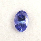 タンザナイト 非加熱 5.9mmオーバル ファセットカット ルース 0.42ct (ID:44424)
