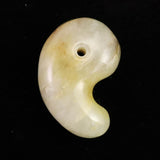 兵庫県淡路島産　おのころ水晶　AA 33mm勾玉 14.8g (ID:44540)