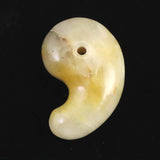 兵庫県淡路島産　おのころ水晶　AA 33mm勾玉 14.8g (ID:44540)