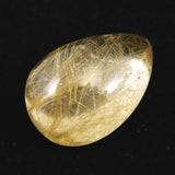 ヒマラヤ マニハール産 ゴールドルチル入り 水晶 ティアドロップ型 ルース 11.3ct (ID:44640)