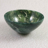 インド産 モスアゲート（苔瑪瑙） 111mmボウル 151g (ID:44656)