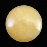 H&E社 サチャロカイエロー アゼツライト　30mmソーサー 証明書付 11.0g (ID:44730)