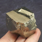 スペイン産 パイライト 黄鉄鉱  32mmキューブ 135.9g (ID:44766)