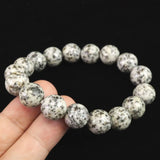 京都府産　鞍馬石 11.5mm玉ブレスレット　証明書付 38.5ｇ (ID:44872)