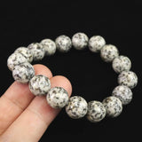 京都府産　鞍馬石 11.5mm玉ブレスレット　証明書付 38.5ｇ (ID:44872)