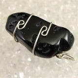 H&E社　チベタンテクタイト 原石 ペンダントトップ 6.3g (ID:44939)