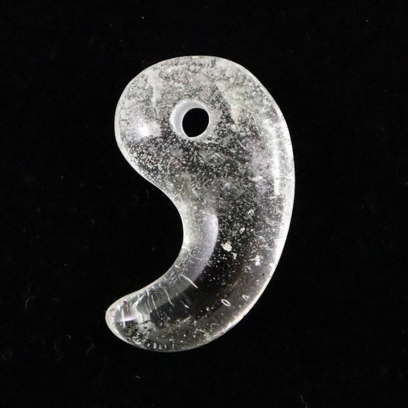 チベット カイラス産 ヒマラヤ 水晶 勾玉 4.24g (ID:45041)