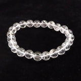 米国NY州産 ハーキマーダイヤモンド 3A+ 8.5mm玉 ブレスレット 20.2g (ID:45120)