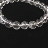 米国NY州産 ハーキマーダイヤモンド 3A+ 8.5mm玉 ブレスレット 20.2g (ID:45120)