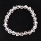 米国NY州産 ハーキマーダイヤモンド 3A+ 8.5mm玉 ブレスレット 20.2g (ID:45120)