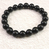 ロシア産 シュンガイト AAグレード 10mm玉ブレスレット 31.3g (ID:45181)