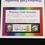 H&E社 ヒマラヤゴールドアゼツライト（AZOZEO) 8mmラウンド ペンダントトップ 証明書付 0.9g (ID:45265)