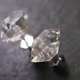 ハーキマーダイヤモンド 原石　ピアス 1.1g (ID:45462)