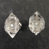 ハーキマーダイヤモンド 原石　ピアス 1.1g (ID:45462)