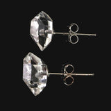 ハーキマーダイヤモンド 原石　ピアス 1.1g (ID:45462)
