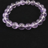 ボリビア産 ラベンダー アメジスト エレスチャル 10mm玉 ブレスレット 28.54g (ID:45594)