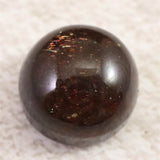 ブラッドショット アイオライトサンストーン AAAA　15mmラウンド カボション 3.8g (ID:45747)